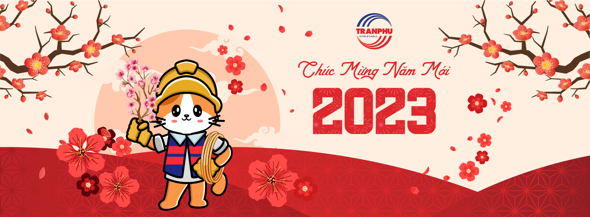 Dây cáp điện Trần Phú chúc mừng năm mới 2023